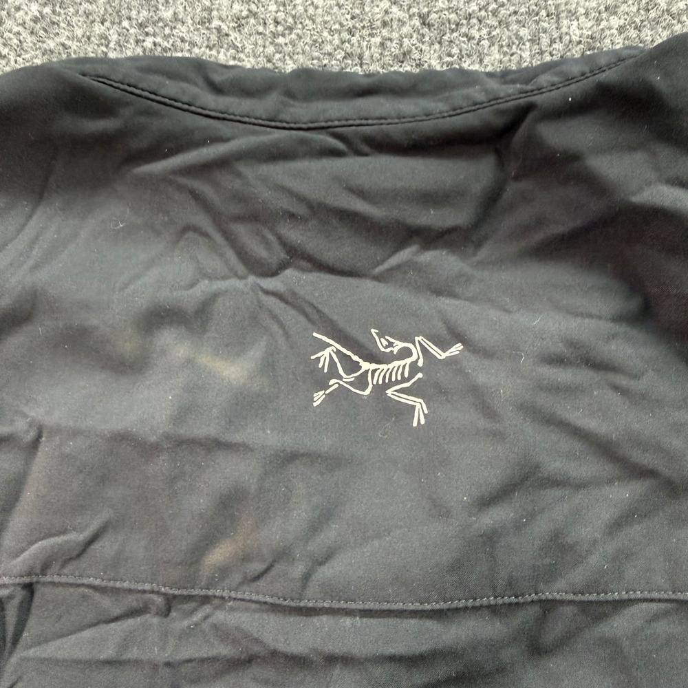 Arc'teryx Skyline LS Shirt Mens Medium Black Snap Front Technical Hiking Travel - Picture 4 of 9